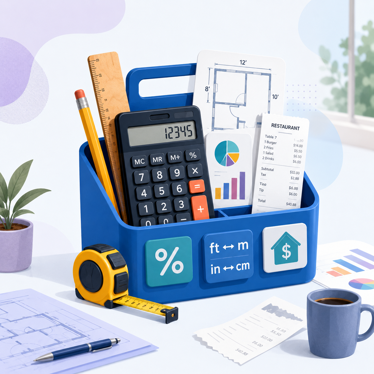 Calculator Caddy tools and calculators